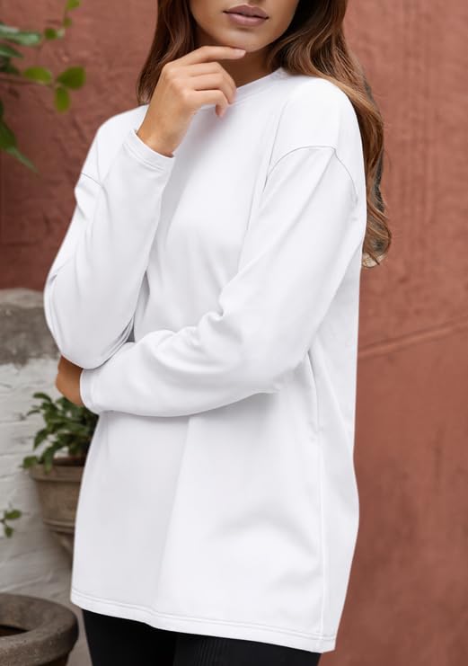 Women's Oversized Crew Neck Long Sleeve Baggy Top