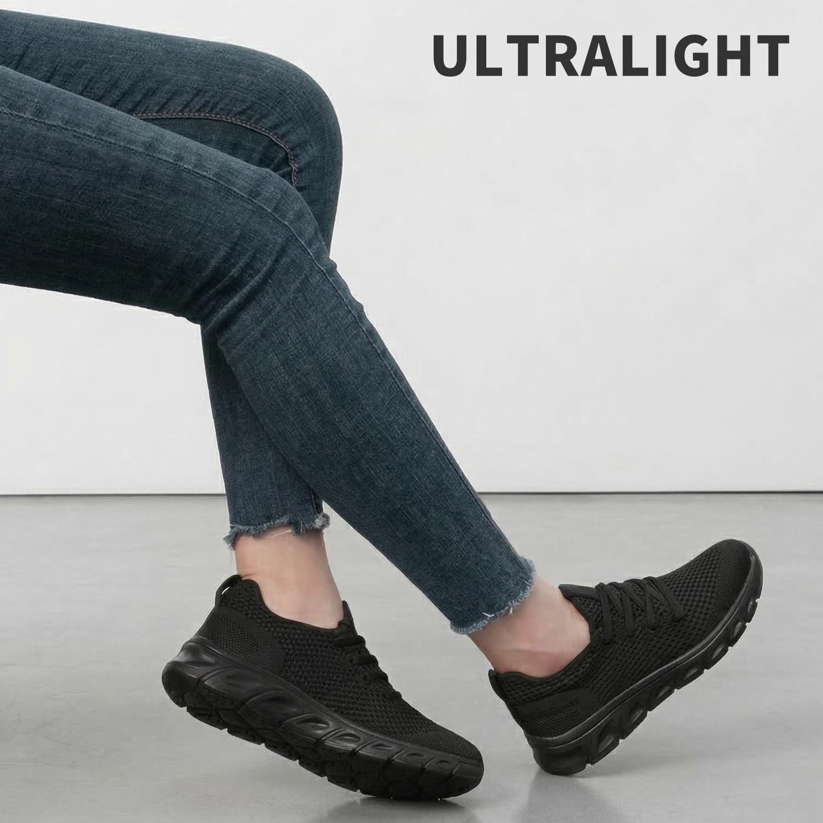 Women's Breathable Slip-On Running Sneakers with Non-Slip Sole