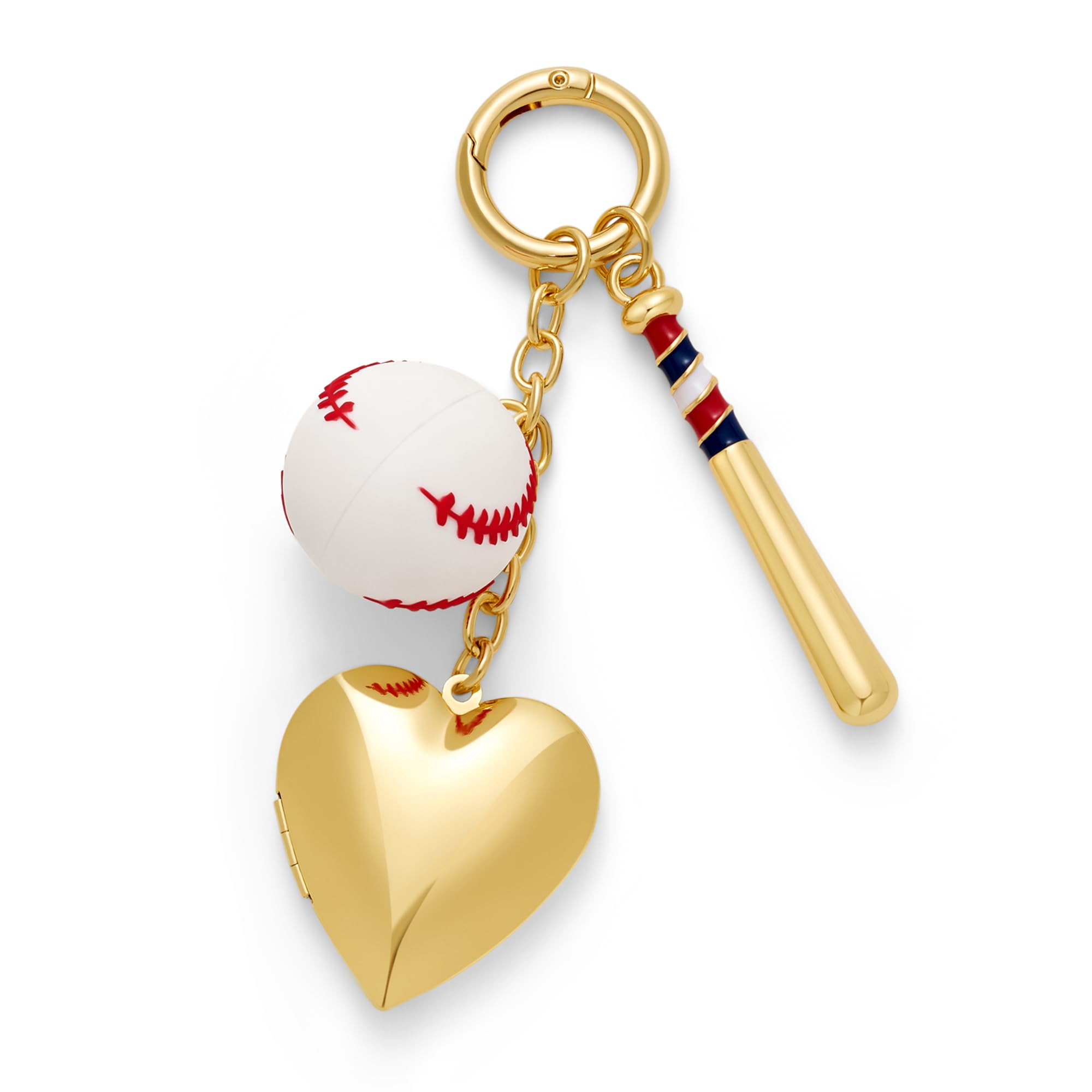Sports Fan Keychain Bag Charm with Tennis Racket and Ball Design