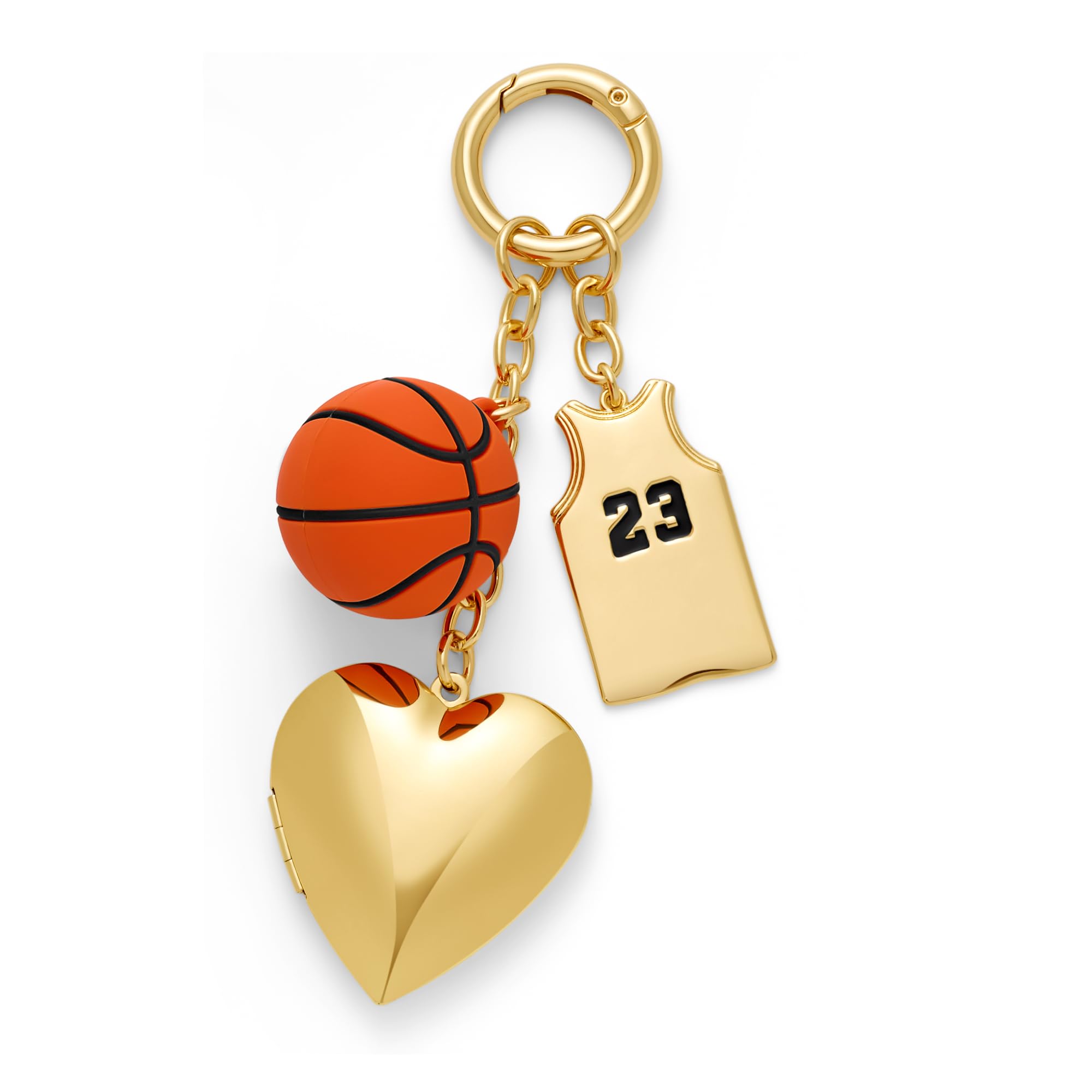 Sports Fan Keychain Bag Charm with Tennis Racket and Ball Design