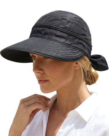 Women's 2-in-1 Sun Visor Hat with Zipper Detachable Top and UPF50+