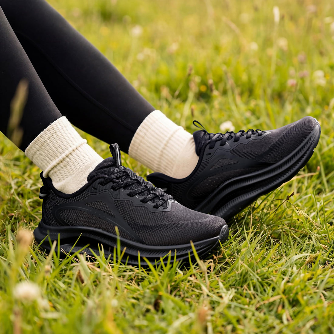 Women's Slip-On Stability Support Walking Sneakers with Dual-Density Cushioning