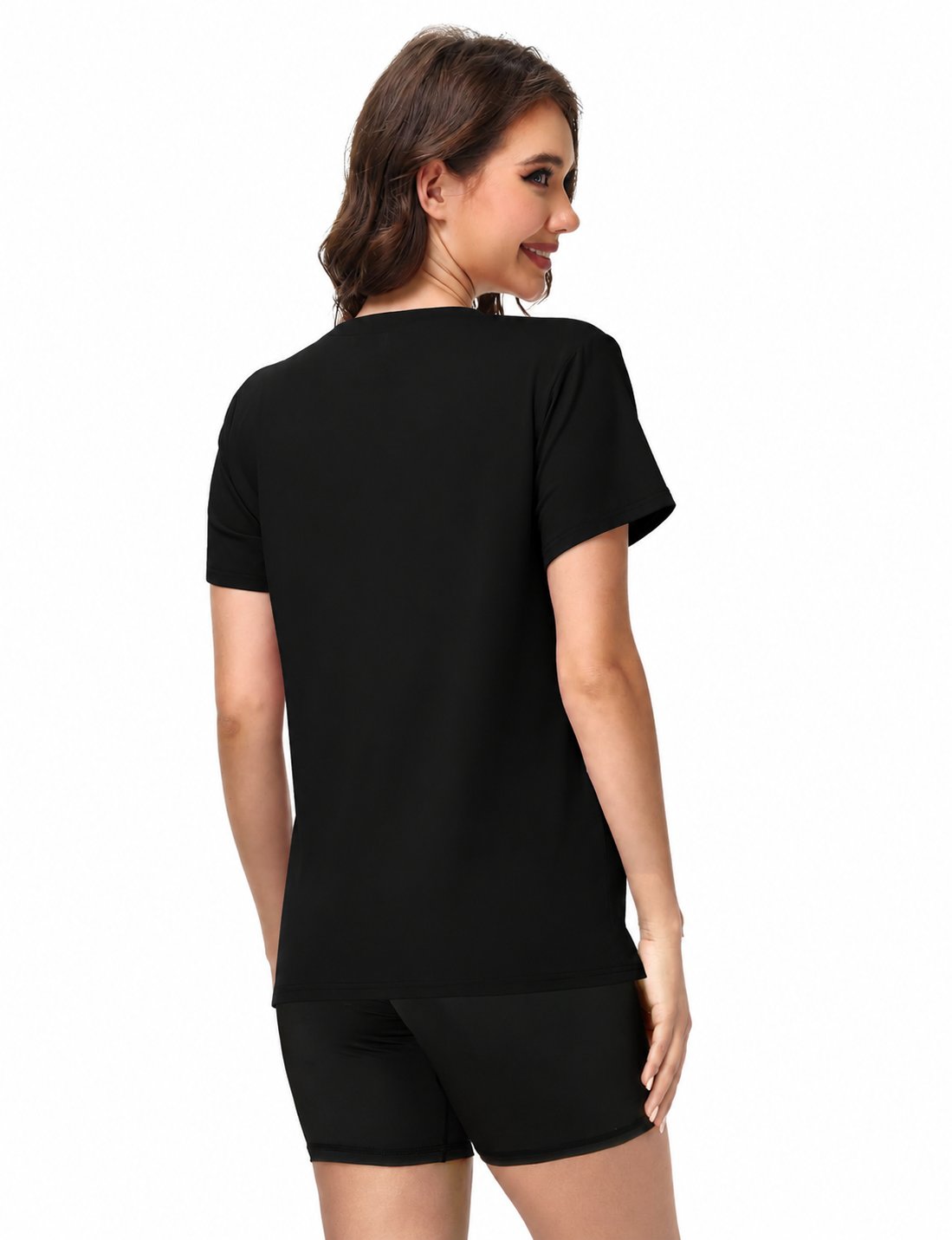 Women's Loose Fit Crew Neck Short Sleeve Basic T-Shirt