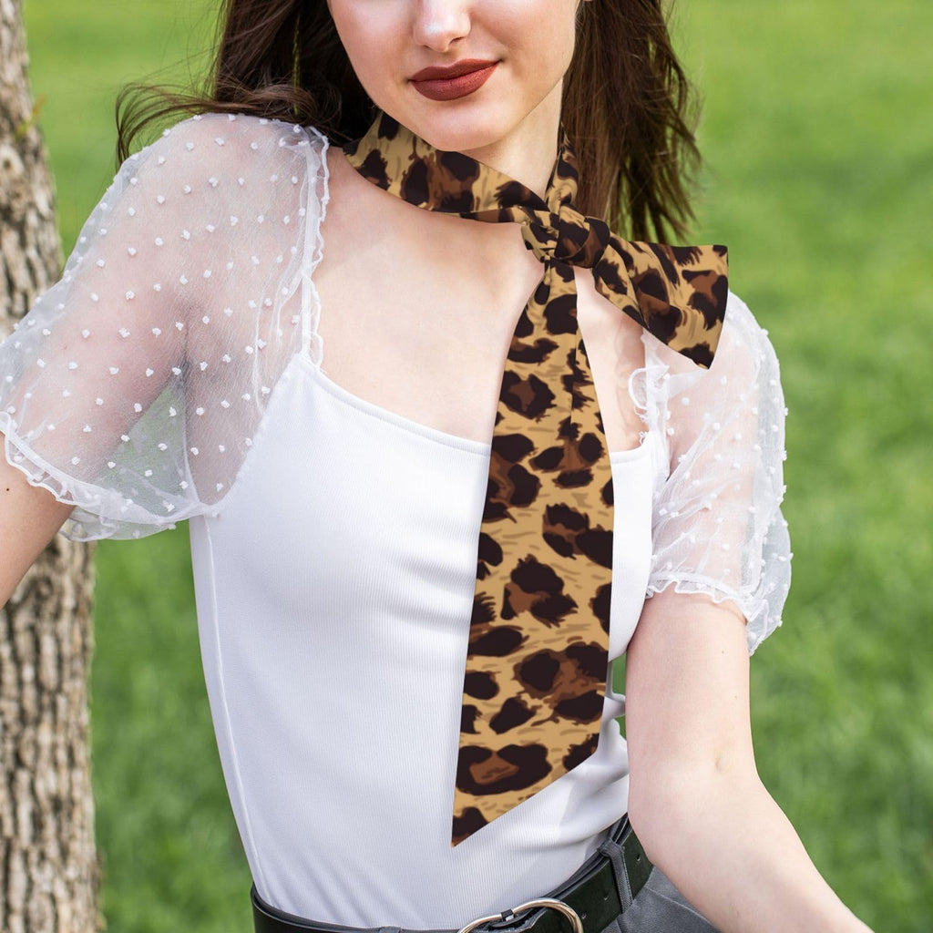 Women's Silky Long Thin Satin Scarf for Bags, Hair, and Neck