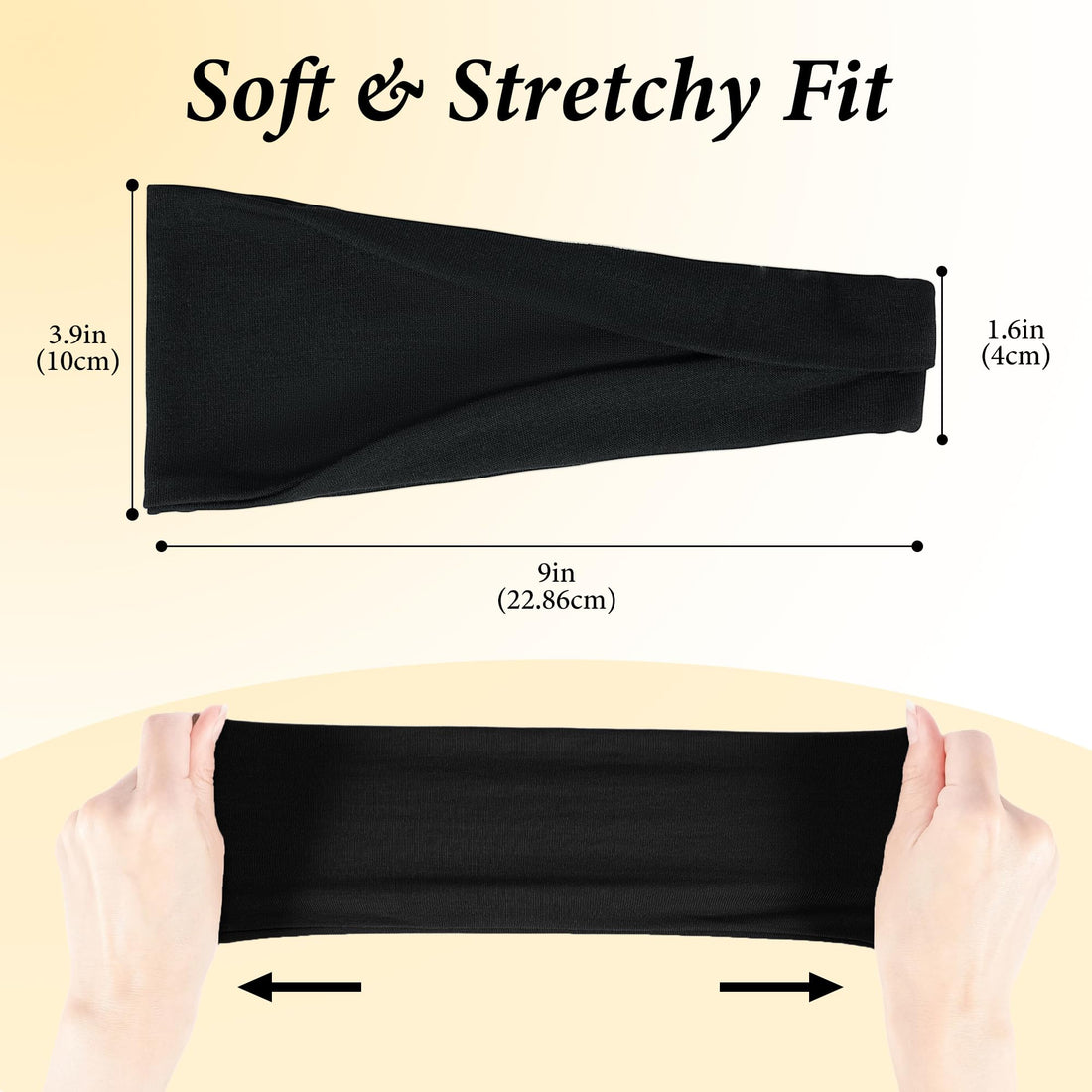 Women's 6-Pack Non-Slip Workout Headbands