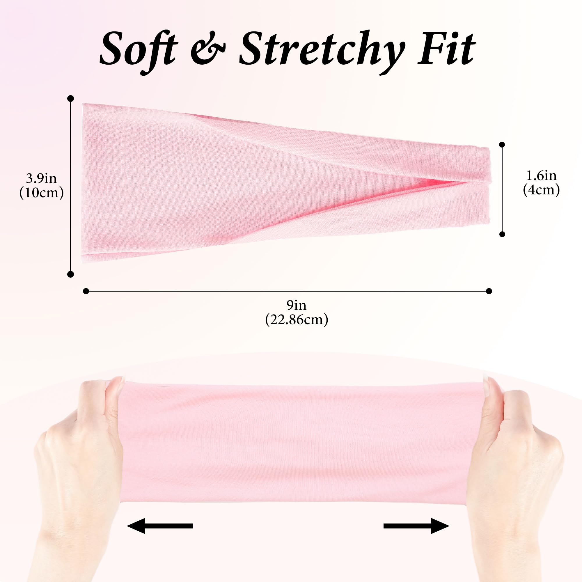 Women's 6-Pack Non-Slip Workout Headbands