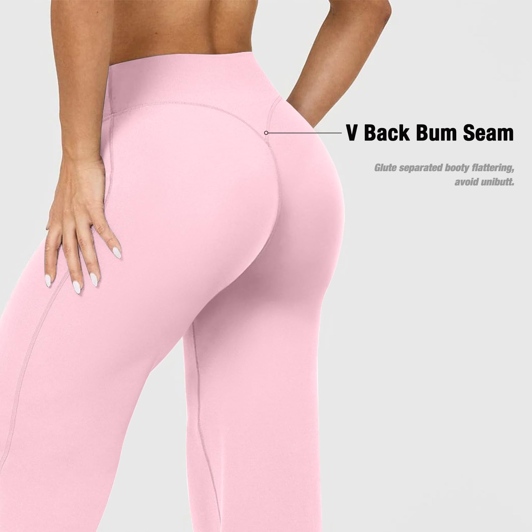 Women's High Waisted Wide Leg Yoga Pants with Straight Leg Cut