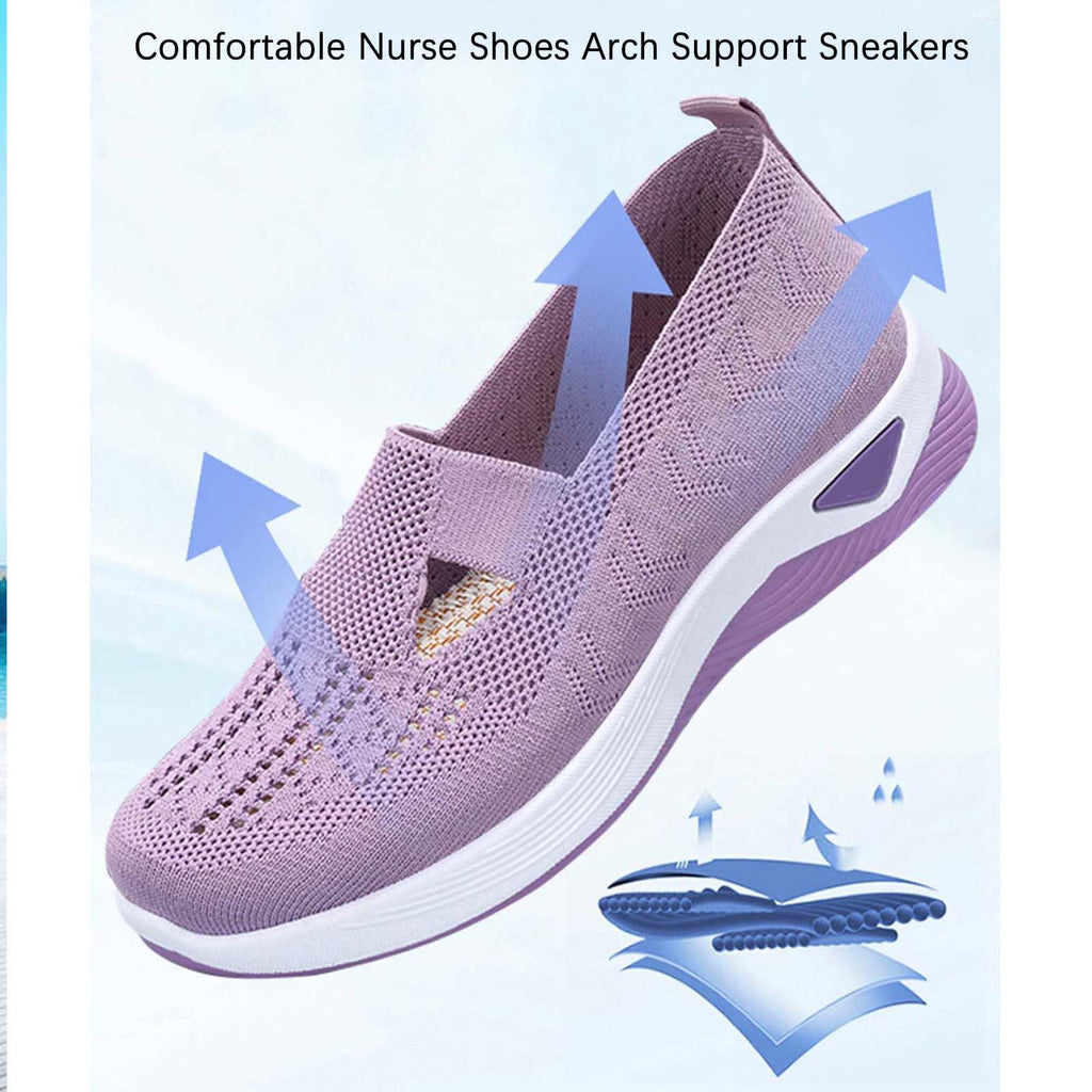 Women's Orthopedic Slip-On Walking Shoes with Arch Support