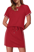 Women's 2-Piece Skirt Set with Built-in Shorts