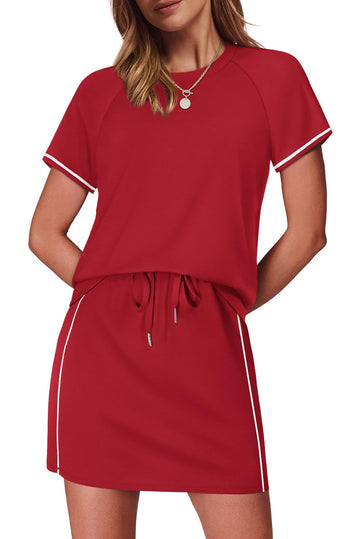 Women's 2-Piece Skirt Set with Built-in Shorts