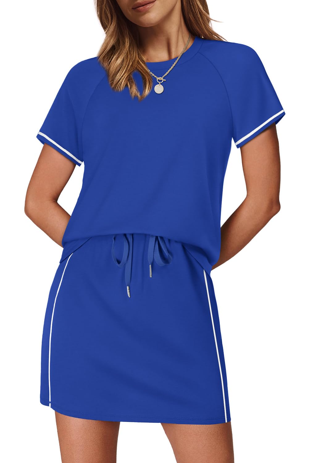 Women's 2-Piece Skirt Set with Built-in Shorts