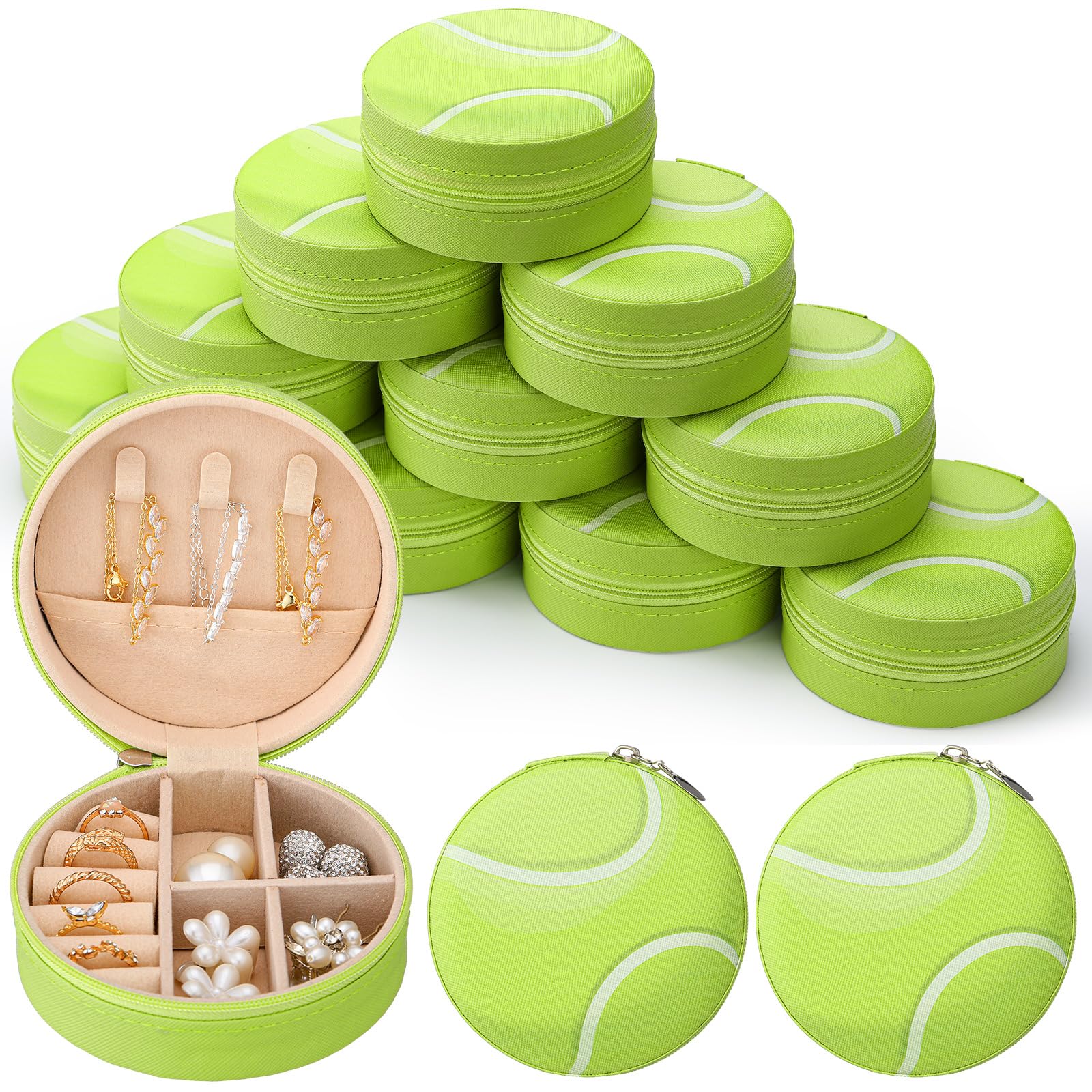 Tennis Themed Jewelry Boxes for Travel and Party Favors